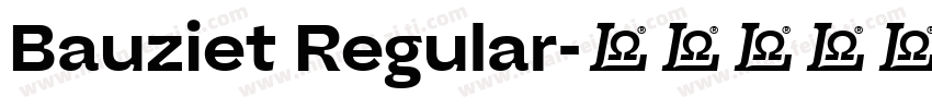 Bauziet Regular字体转换
